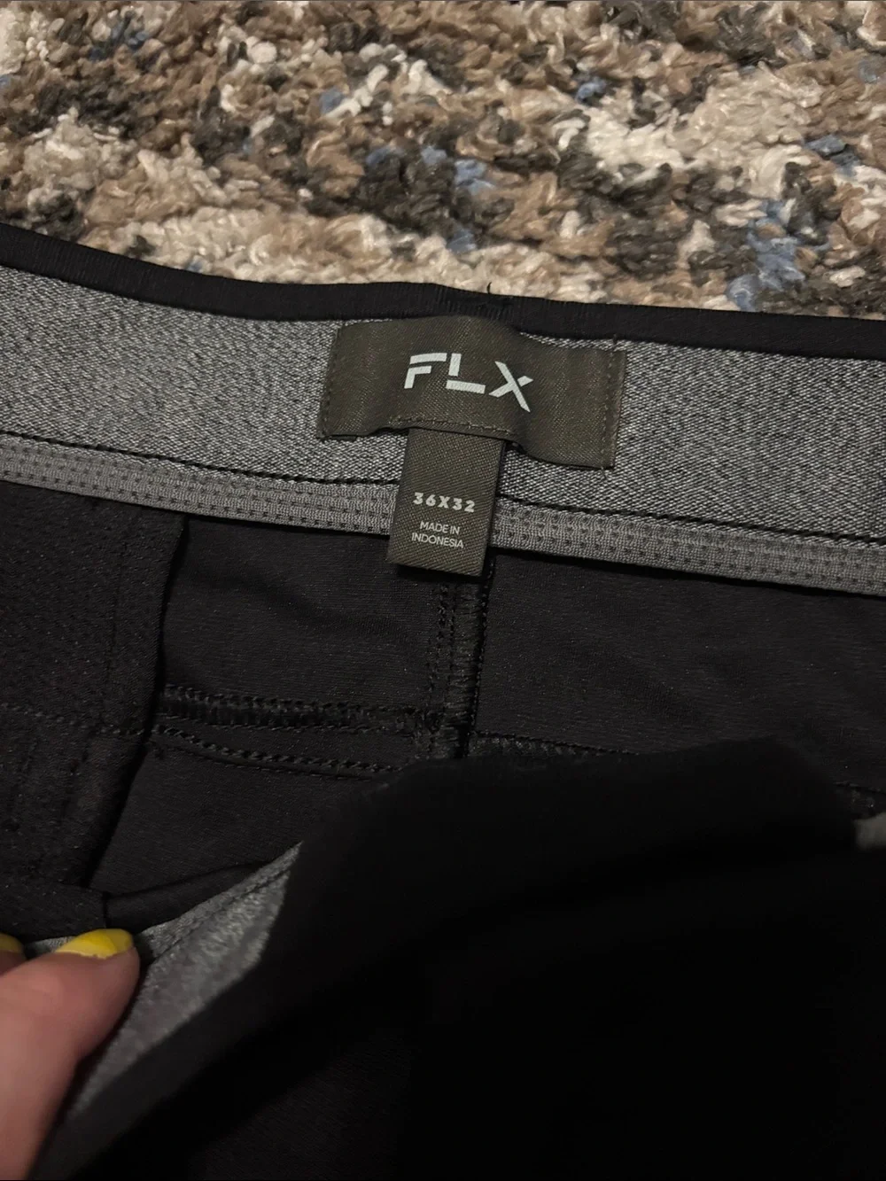 Men's Black Cargo Pants with FLX Performance Waistband